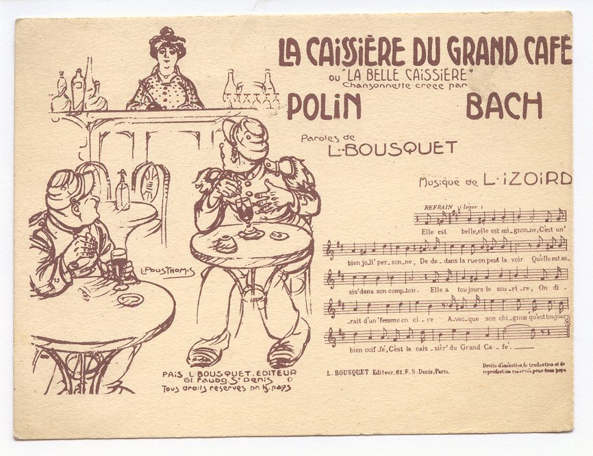 Partition La Caissière du Grand Café